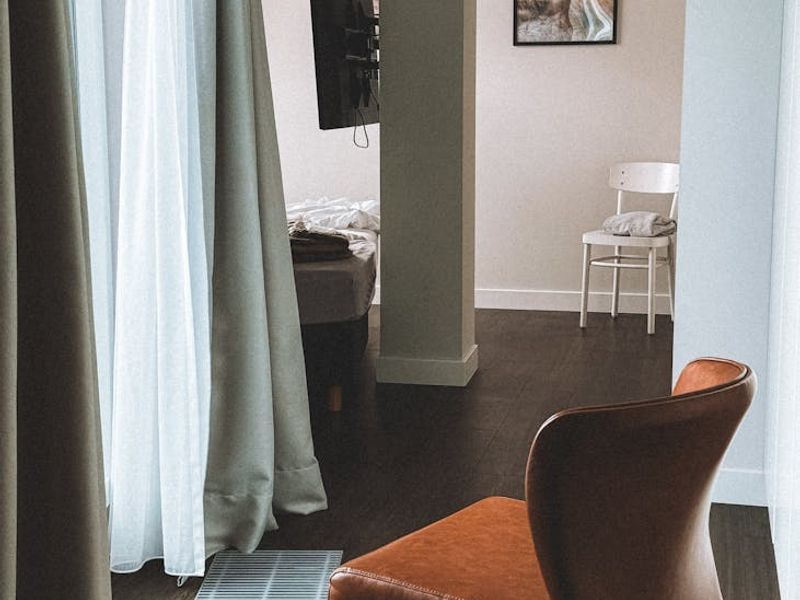 Bright and airy training room with minimalist decor.